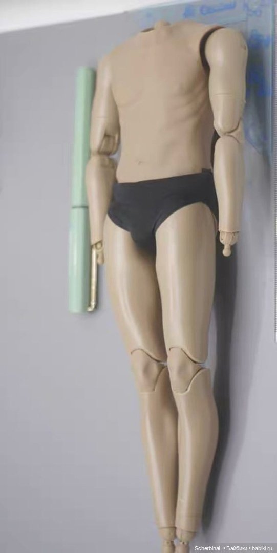 Мужское тело фицен с открытыми шарнирами и без шеи