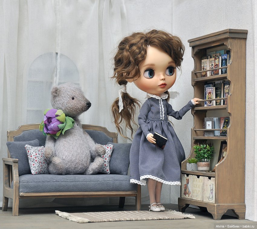 Книжная гостиная | Бэйбики Книжная гостиная — Зарисовки из кукольной жизни: фотоистории