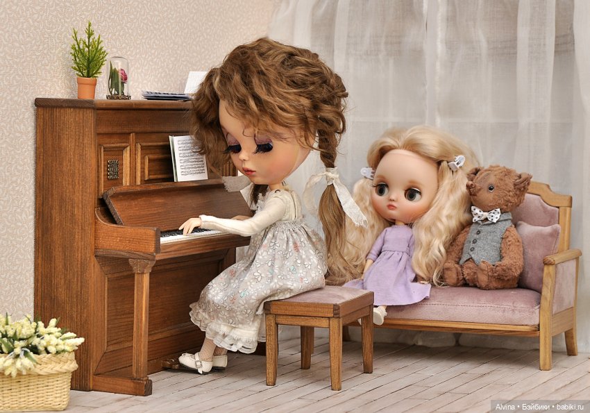 Музыкальная гостиная — Мебель для кукол и домиков: фото