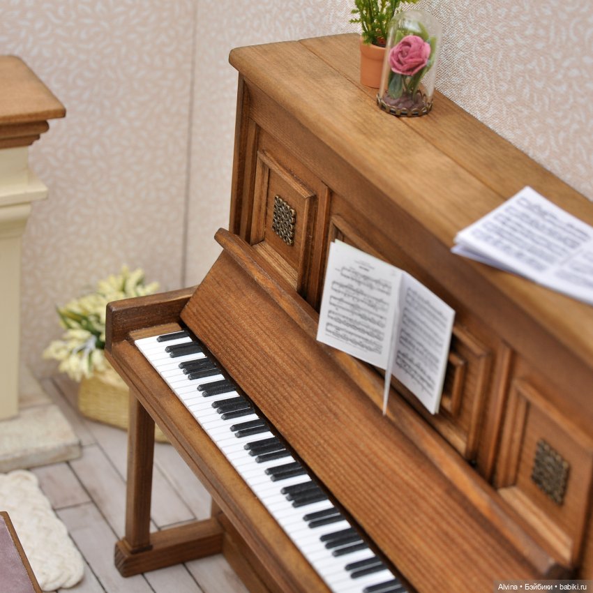Музыкальная гостиная — Мебель для кукол и домиков: фото