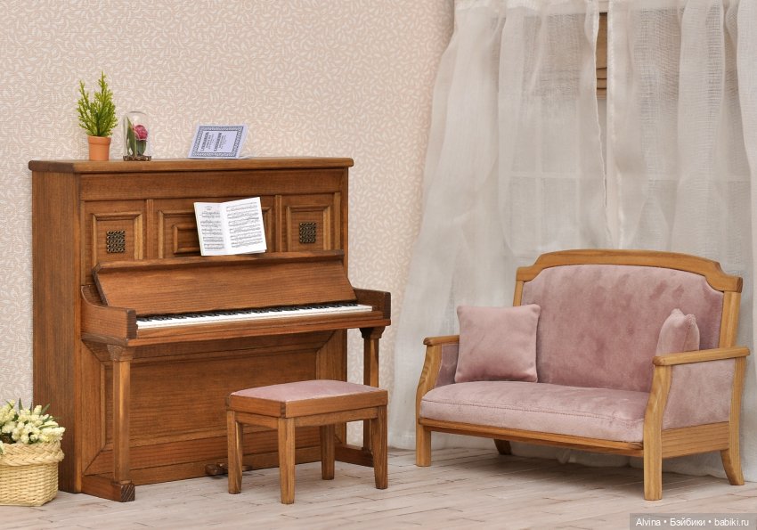 Музыкальная гостиная — Мебель для кукол и домиков: фото