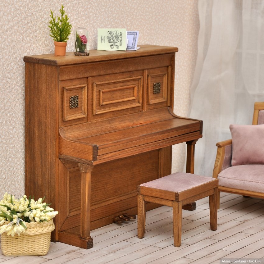 Музыкальная гостиная — Мебель для кукол и домиков: фото