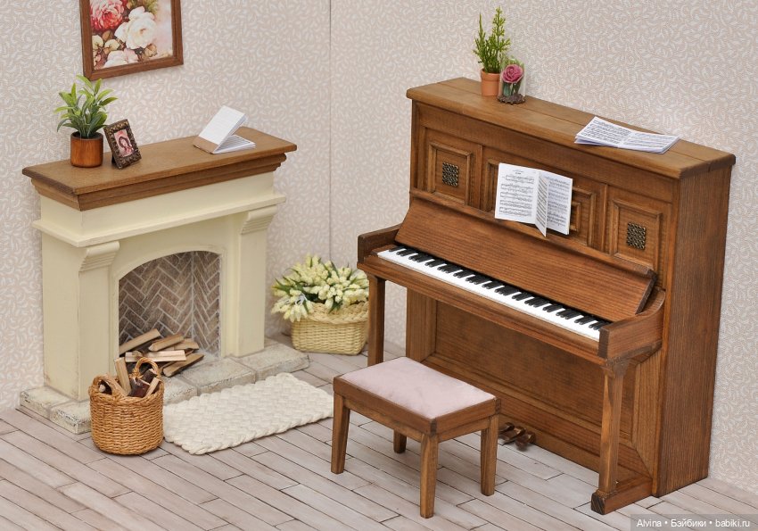 Музыкальная гостиная — Мебель для кукол и домиков: фото