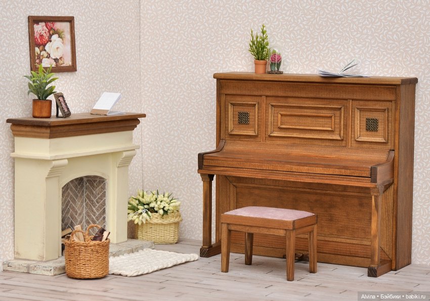 Музыкальная гостиная — Мебель для кукол и домиков: фото