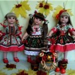 Новые платьица "Калинка-малинка" для Ханночек Gotz