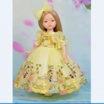 Нарядное платьице для кукол Паола Рейна "Летний букет"(желтое)