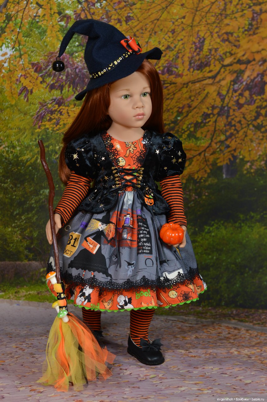Добрая-добрая ведьмочка (костюм для куколки Готц) (фото 5)