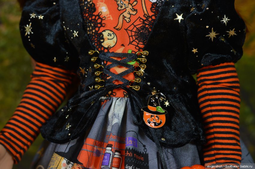 Добрая-добрая ведьмочка (костюм для куколки Готц) (фото 3)