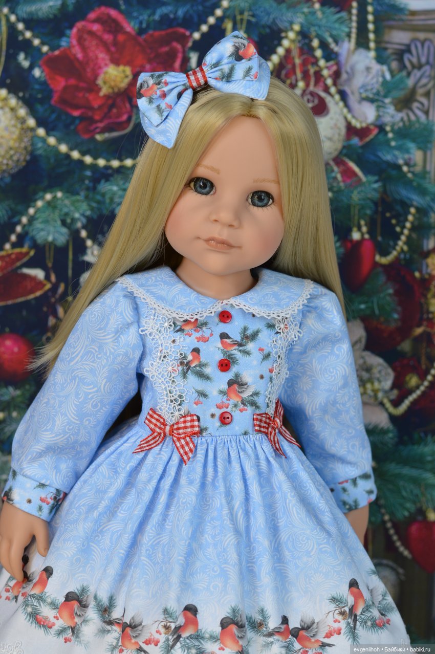 "Снегири прилетели!" Новые праздничные наряды для куколок Готц (фото 9)