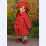 Пальто и шляпка для куколки Готц