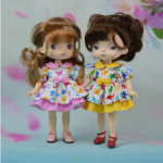 Нарядные платьица для куколок Monst xiaomi " Бабочки и котики"