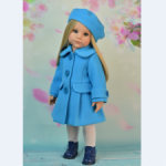 Пальто на куколку Готц "Весеннее небо"