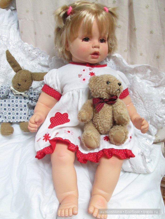 Новая "весенняя" Анечка ООАК с карими глазками (фото 6)