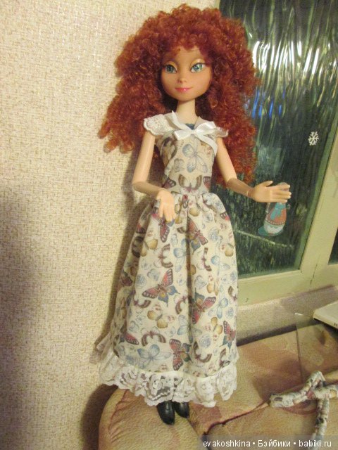 Как Анна из "Ледяного сердца" изменила стиль или ООАК куклы Disney Animators