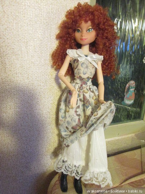 Как Анна из "Ледяного сердца" изменила стиль или ООАК куклы Disney Animators