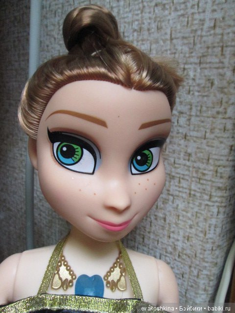 Как Анна из "Ледяного сердца" изменила стиль или ООАК куклы Disney Animators