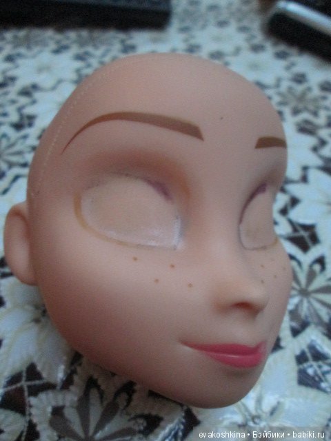 Как Анна из "Ледяного сердца" изменила стиль или ООАК куклы Disney Animators (фото 3)