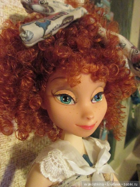 Как Анна из "Ледяного сердца" изменила стиль или ООАК куклы Disney Animators