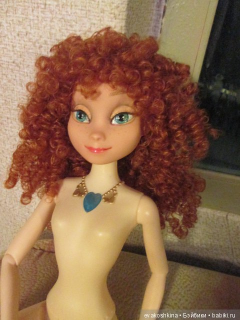 Как Анна из "Ледяного сердца" изменила стиль или ООАК куклы Disney Animators