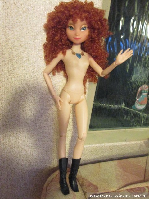 Как Анна из "Ледяного сердца" изменила стиль или ООАК куклы Disney Animators