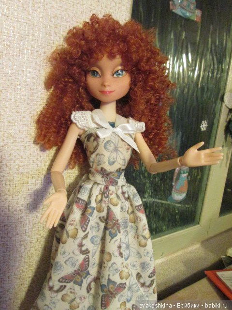 Как Анна из "Ледяного сердца" изменила стиль или ООАК куклы Disney Animators (фото 5)