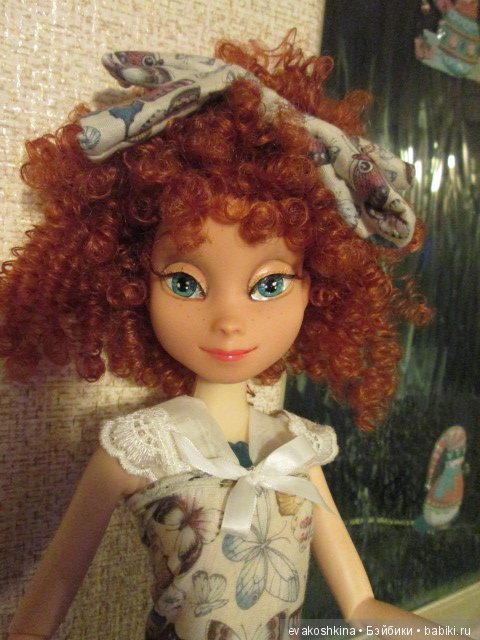 Как Анна из "Ледяного сердца" изменила стиль или ООАК куклы Disney Animators (фото 10)