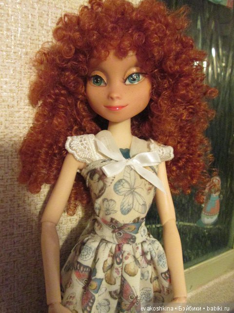 Как Анна из "Ледяного сердца" изменила стиль или ООАК куклы Disney Animators