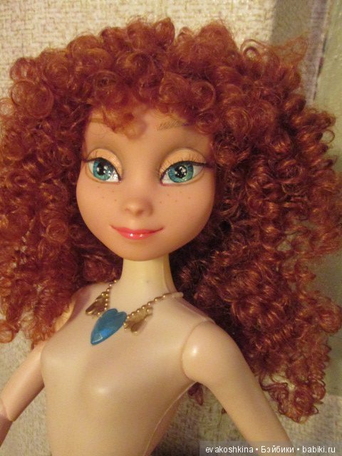 Как Анна из "Ледяного сердца" изменила стиль или ООАК куклы Disney Animators (фото 7)