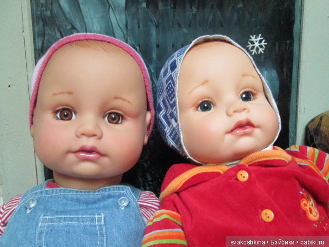 Большие "огоньковские" пупсы,немного переделанные мной