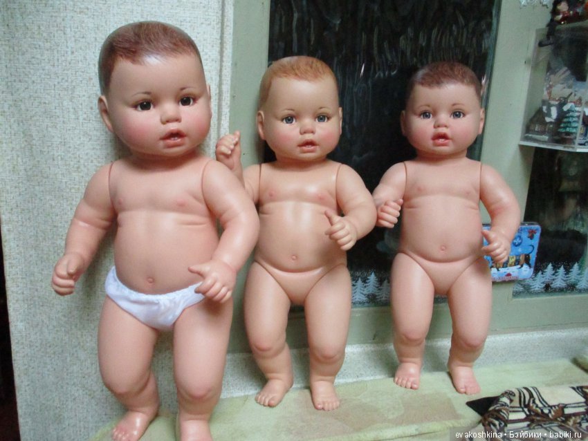 Тройня карапузов — Реставрация и преображение кукол: ремонт