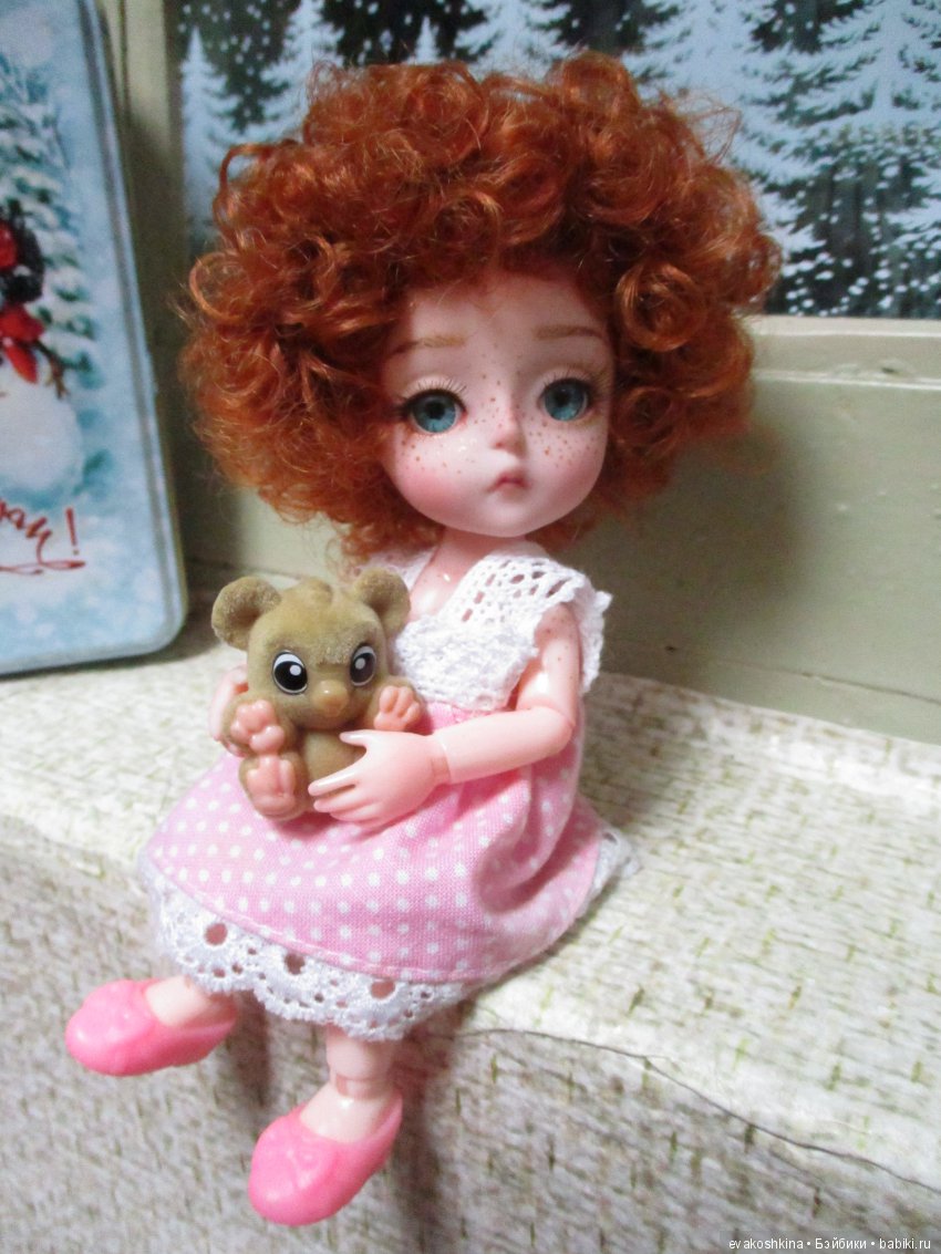 Рыженькая кудряшечка, ещё одна баболиушка ООАК (фото 2)