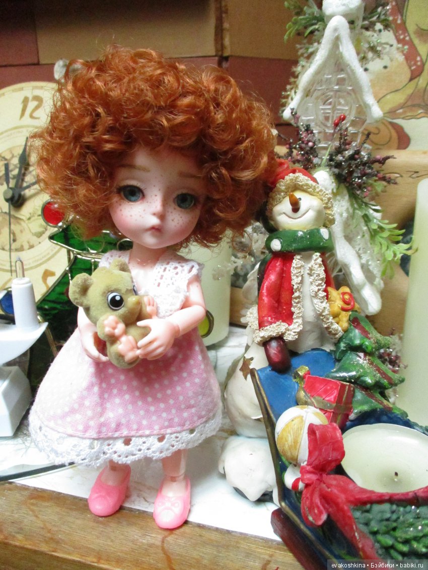 Рыженькая кудряшечка, ещё одна баболиушка ООАК (фото 3)