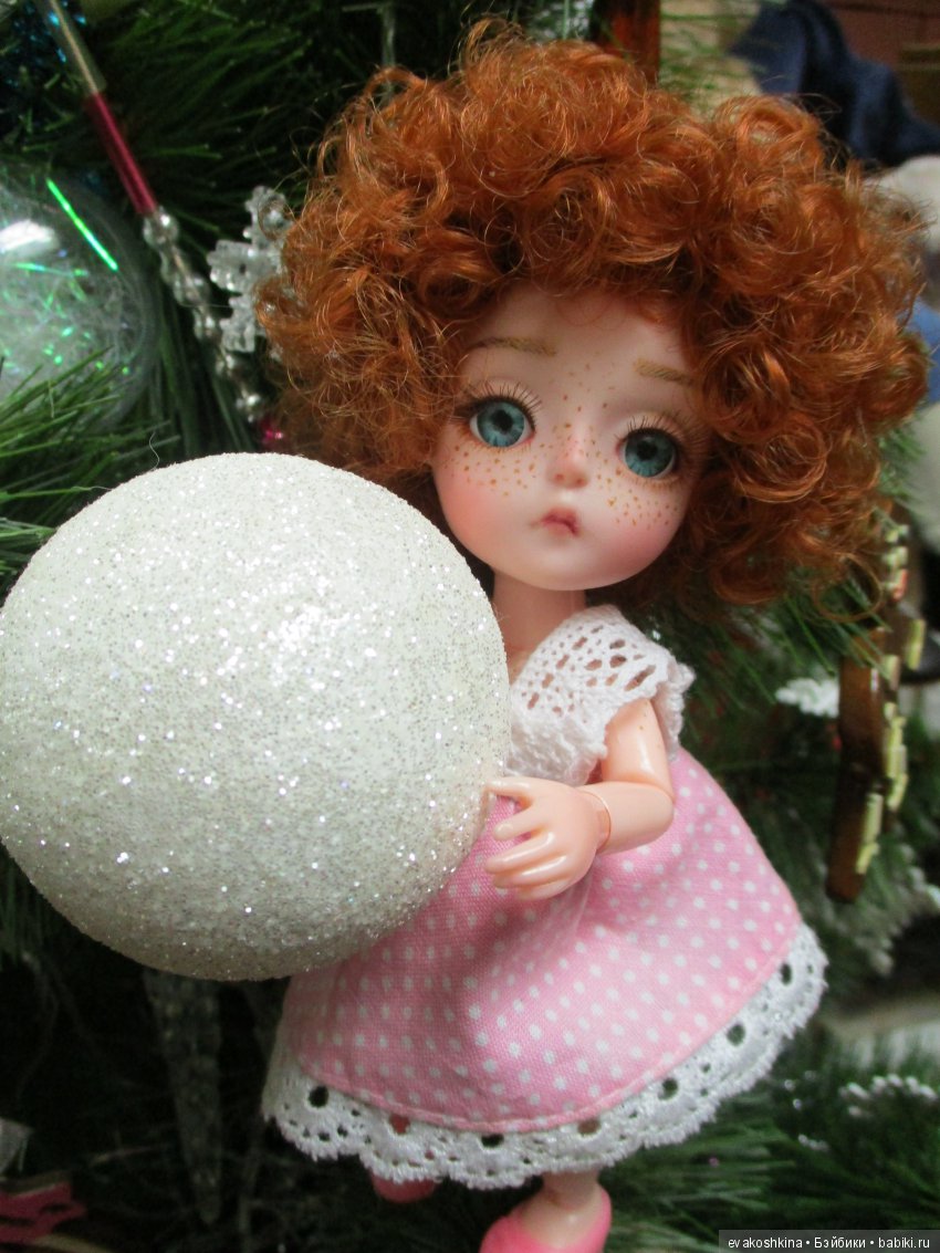 Рыженькая кудряшечка, ещё одна баболиушка ООАК (фото 8)