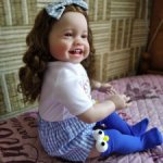 Кукла - улыбашка, игровой реборн 60 см, новая, молд Мила..