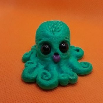 Авторская фигурка монстрик осьминожка Дразнилка