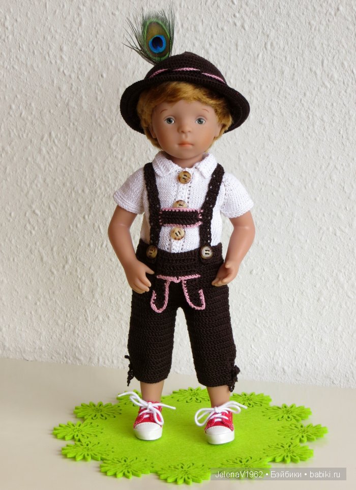 Наряды для кукол в стиле баварского народного костюма. Игровые куклы Käthe Kruse. Minouche (фото 6)