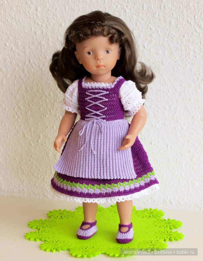 Наряды для кукол в стиле баварского народного костюма. Игровые куклы Käthe Kruse. Minouche