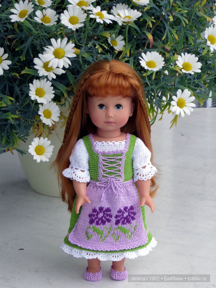 Наряды для кукол в стиле баварского народного костюма. Игровые куклы Käthe Kruse. Minouche (фото 2)