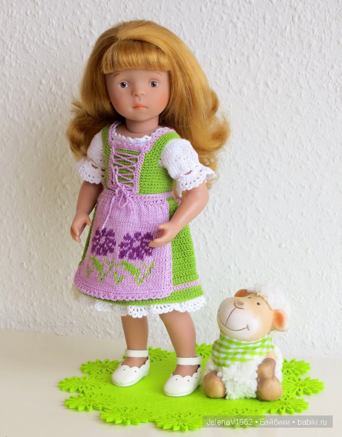 Наряды для кукол в стиле баварского народного костюма. Игровые куклы Käthe Kruse. Minouche (фото 3)