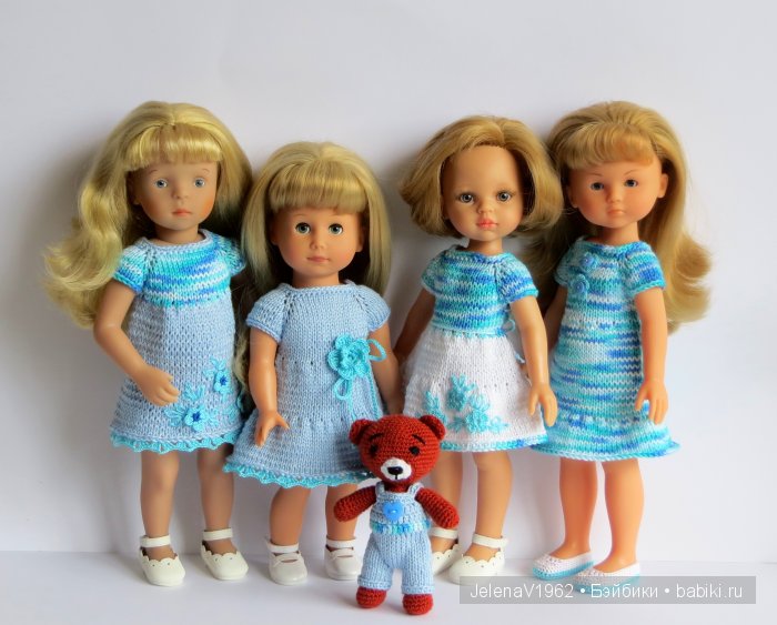 Все мои блондиночки и шоколадный медвежонок Михи. Игровые куклы Corolle, Minouche Käthe Kruse, Paola Reina и подружка Готц