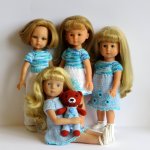 Все мои блондиночки и шоколадный медвежонок Михи. Игровые куклы Corolle, Minouche Käthe Kruse, Paola Reina и подружка Готц