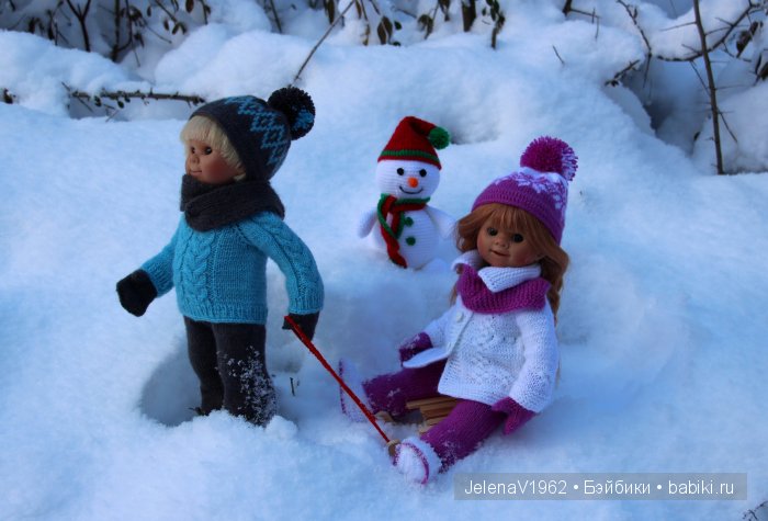 И к нам пришла зима! Коллекционные куклы Rosemarie Müller. Одежда и игрушки своими руками