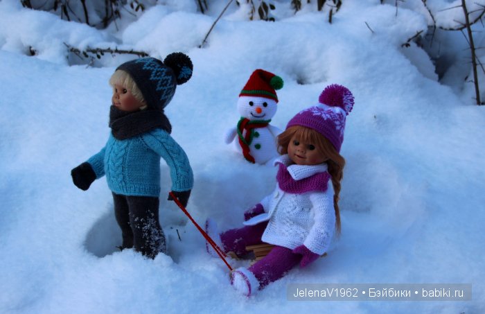И к нам пришла зима! Коллекционные куклы Rosemarie Müller. Одежда и игрушки своими руками