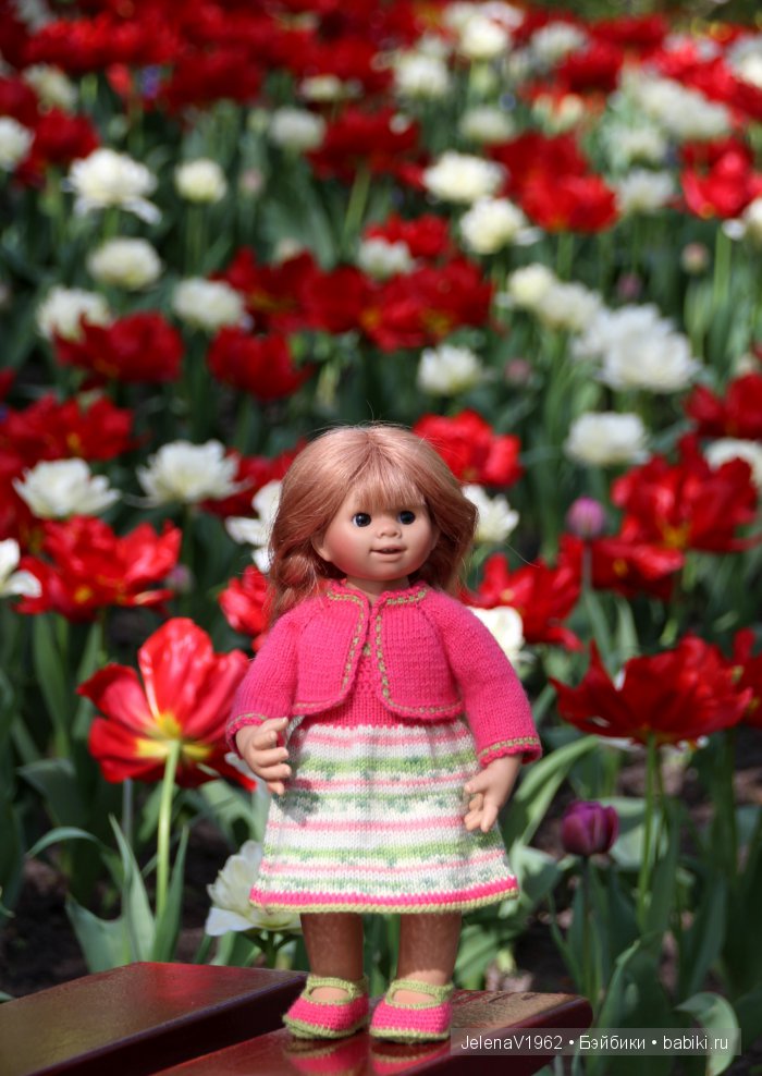 А вы видели море тюльпанов? Койкенхоф. Голландия. Коллекционные куклы Rosemarie Müller. Одежда своими руками (фото 6)