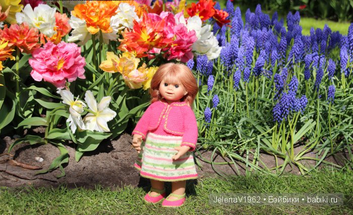 А вы видели море тюльпанов? Койкенхоф. Голландия. Коллекционные куклы Rosemarie Müller. Одежда своими руками