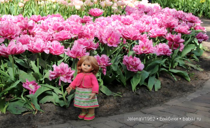 А вы видели море тюльпанов? Койкенхоф. Голландия. Коллекционные куклы Rosemarie Müller. Одежда своими руками