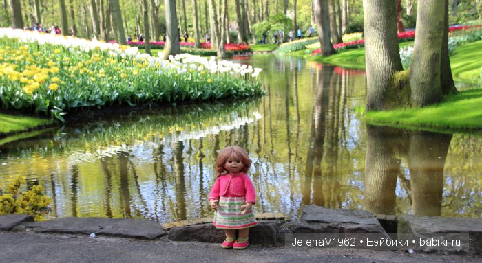 А вы видели море тюльпанов? Койкенхоф. Голландия. Коллекционные куклы Rosemarie Müller. Одежда своими руками