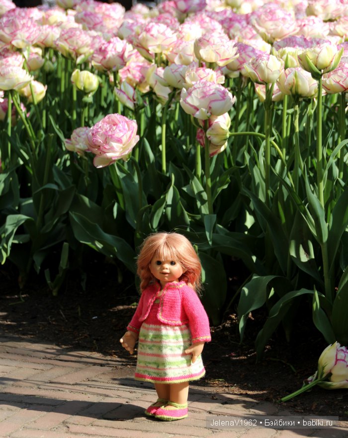 А вы видели море тюльпанов? Койкенхоф. Голландия. Коллекционные куклы Rosemarie Müller. Одежда своими руками