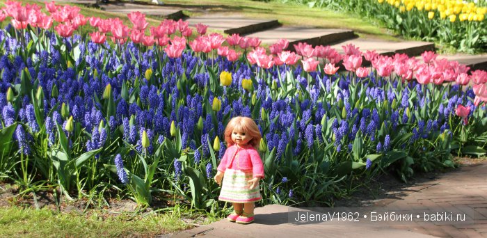 А вы видели море тюльпанов? Койкенхоф. Голландия. Коллекционные куклы Rosemarie Müller. Одежда своими руками