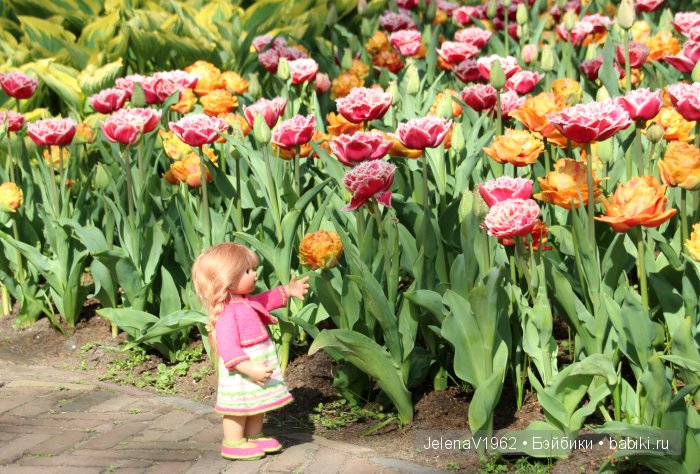 А вы видели море тюльпанов? Койкенхоф. Голландия. Коллекционные куклы Rosemarie Müller. Одежда своими руками (фото 10)